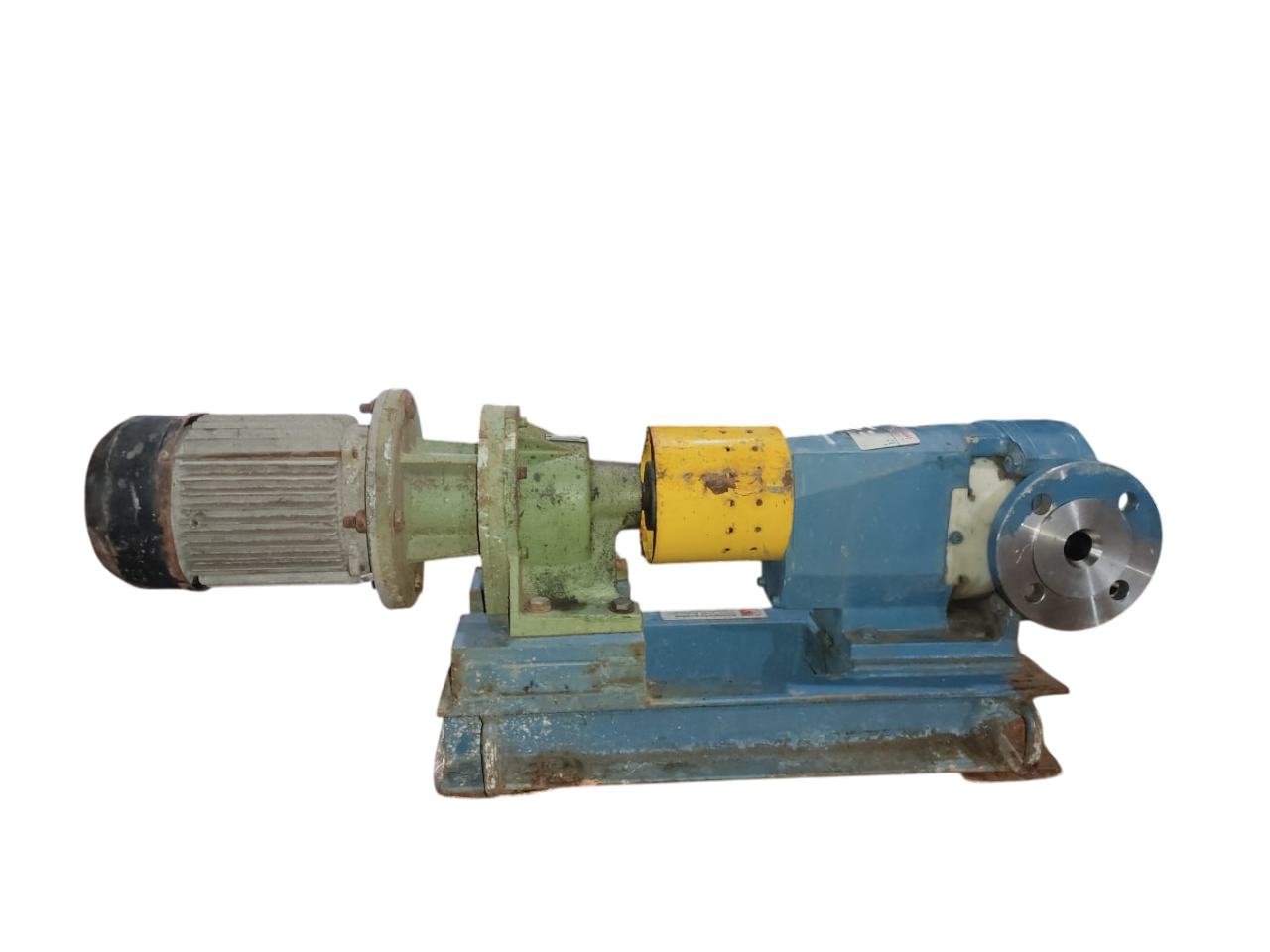 Bomba trasvasadora acero inoxidable conexión bridada de 1 pulgada